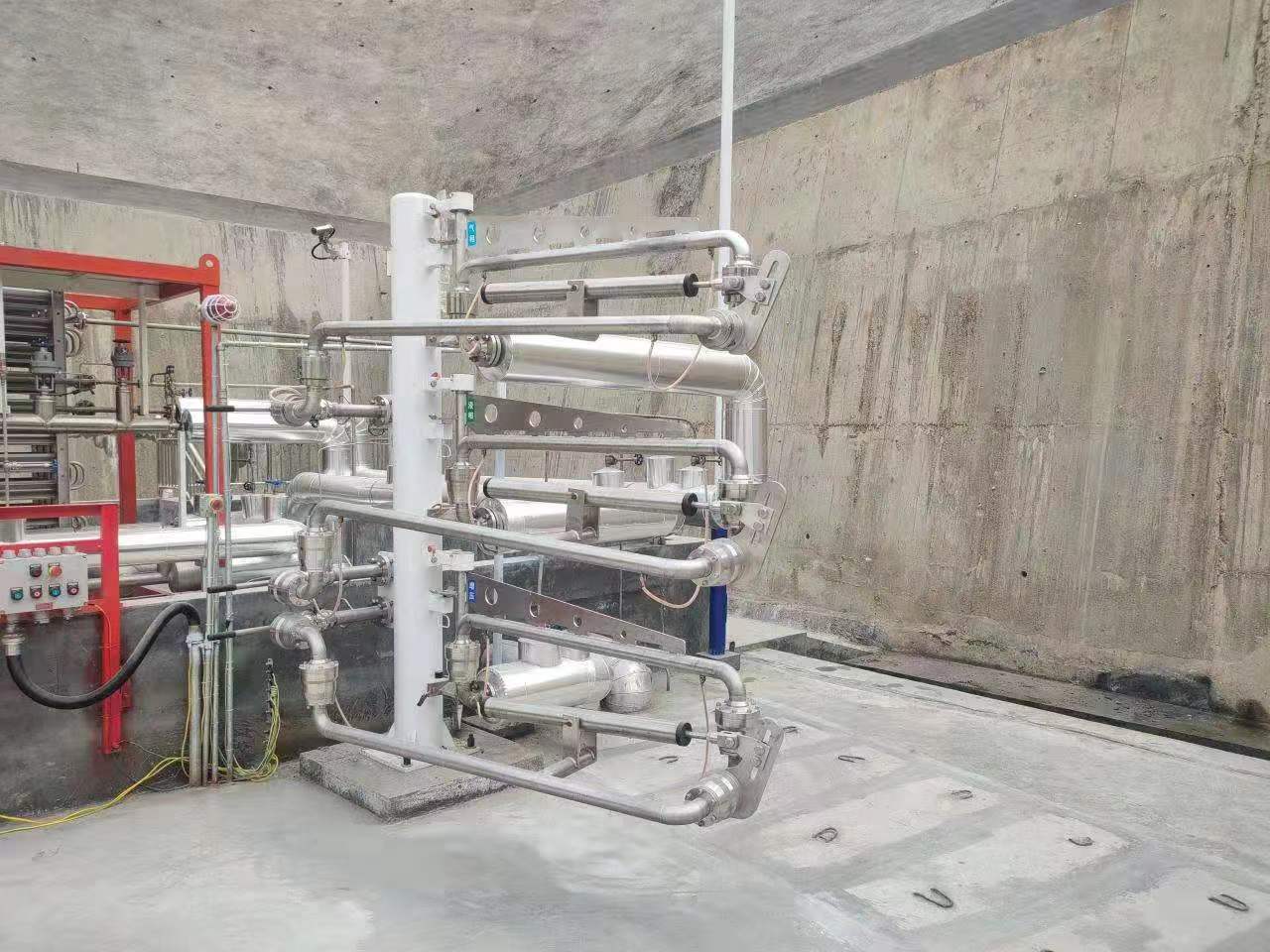 浙江客戶低溫鶴管使用現場